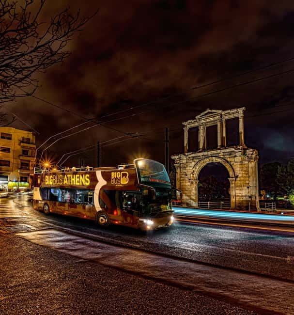 Athens: Big Bus Panoramic Night Tour by Open-Top Bus - The Double-Decker Setup and Audio in 14 Languages