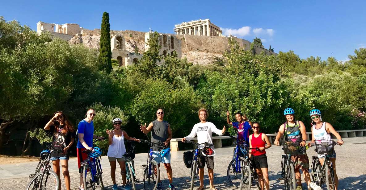 Athens: City Highlights Bike tour - The Acropolis side finish: Hadrian’s Arch, Olympian Zeus, and the skyline payoff