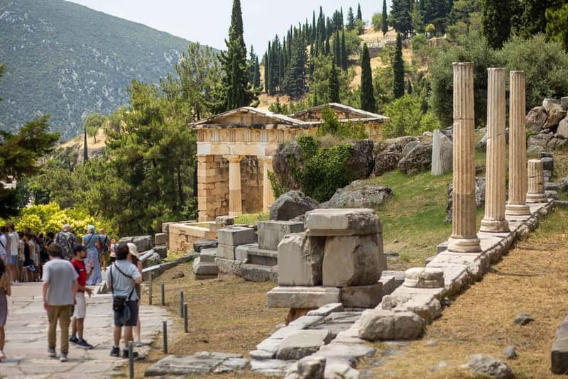 Athens: Delphi Day Tour with Museum & Arachova Village Visit - Arachova village: lunch time, mountain views, and real atmosphere