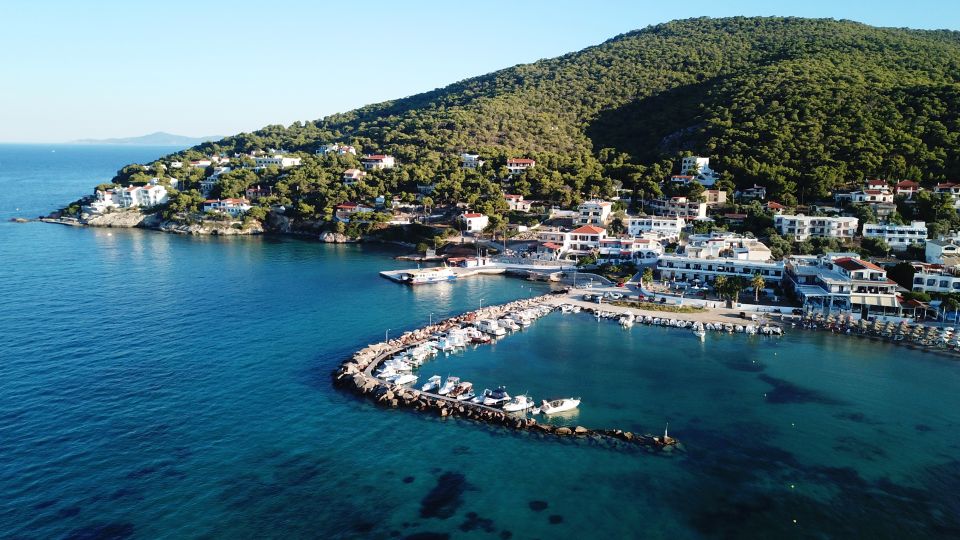 Athens: Full-Day Island Hopping Cruise with Lunch & Transfer - Agistri Island: cliffs, pine trees, and actual time to wander