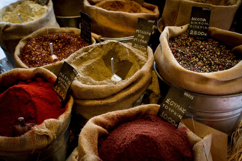 Athens: Greek Food Discovery Small Group Walking Tour - Olive oils, cheeses, spreads, and the spice street that tells you why Greek cooking tastes Greek