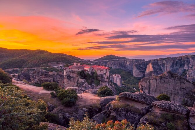 Athens: Meteora 2-Day Tour Sunset & Morning Small Group + Hotel - Day 1 Sunset: Saint Stephen and the quieter monastery look