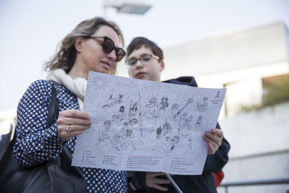 Athens: Mythology Tour for Families - The Pnyx activity: a hands-on family moment