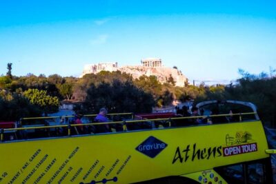Big Bus Athens Hop-On Hop-Off with optional Piraeus & Riviera - On-board audio, Wi‑Fi, and the headset reality check
