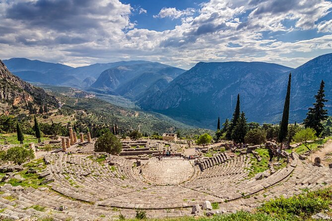 Delphi full day V.R audio guided tour with entry ticket - Delphi Ancient Town: Ruins Time, Theatre, Stadium, and Real Walking