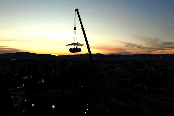 Dinner in the Sky Athens - Dinner in the Sky Athens at Technopolis: finding the setup and getting oriented