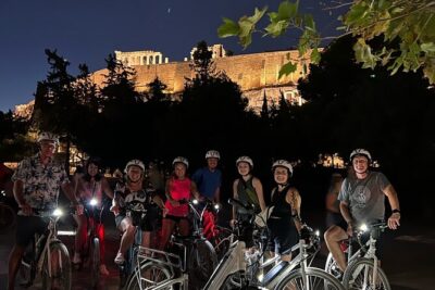 Electric Bike Tour of Athens by Night - How the e-bike helps you keep the sightseeing brain, not the workout brain