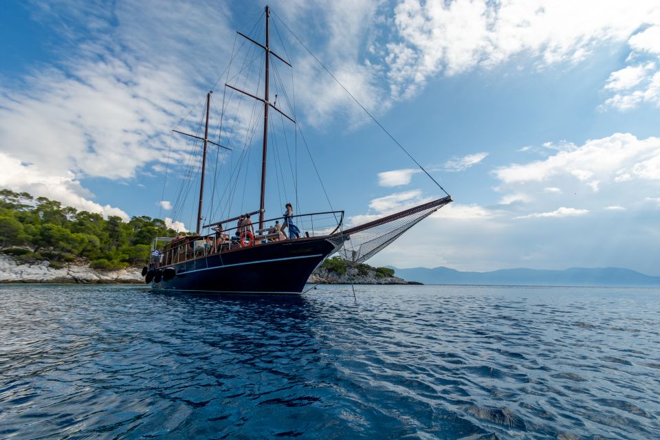 From Athens: Aegina, Agistri and Metopi Day Cruise w/ Lunch - Aegina Island: Pistachios, Alley Walks, and a Second Round of Sea Cooling