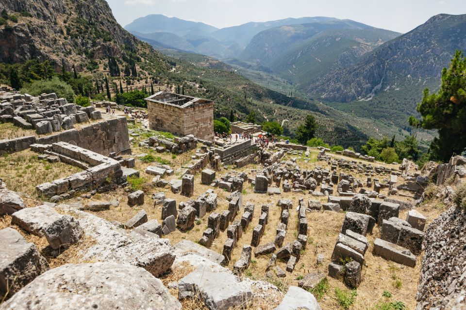 From Athens: Delphi and Meteora 2-Day Guided Tour - Meteora monasteries: Cliff-top views, Orthodox art, and strict dress rules