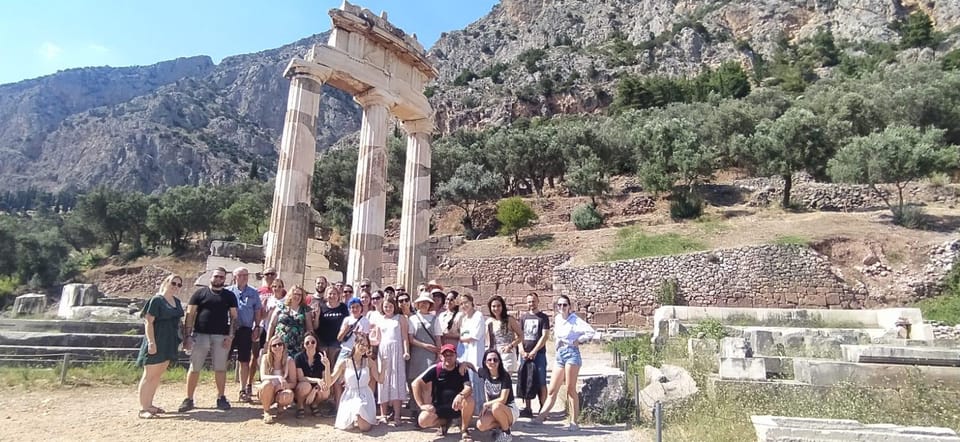 From Athens: Delphi Day Trip & Arachova Village Stop - Delphi Archaeological Site: Temple of Apollo, Omphalos, and the Big Ruins