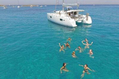 Luxury Catamaran Cruise from Athens with Traditional Greek Meal and BBQ - Two swim stops with snorkeling gear and towels