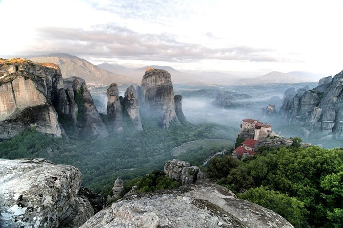 Meteora Monasteries & Caves DayTrip from Athens with Greek Lunch - Meteora 4 hours on rock-top monasteries: what the guided plan gives you