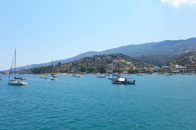 One Day Cruise to Hydra, Poros and Aegina from Athens - Poros in one hour: pine trees, quick views, and managing expectations