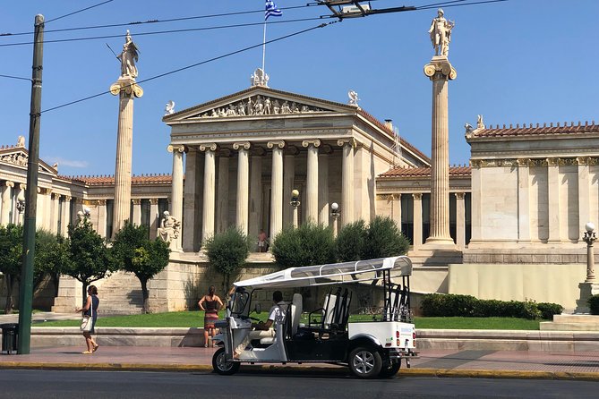 Tuk Tuk Athens Complete City Center Tour - 100% Electric (3 hour) - Stop-by-stop: Parliament, the Academy, and Agios Dionysios